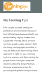 Mobile Screenshot of mytanningtips.com